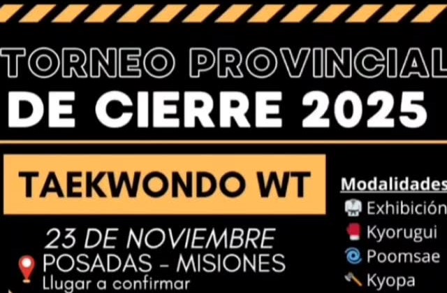 Argentina Taekwondo_Eventos_Nacionales_Misiones_Torneo_Provincial_de_Cierre_23_Noviembre_2025