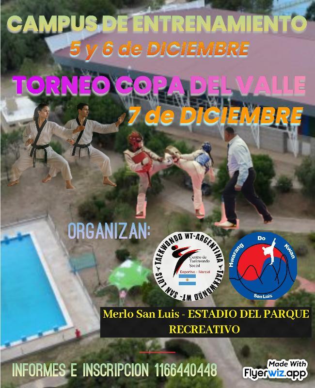 Argentina Taekwondo_San Luis_Campus_de_Entrenamiento_y_Torneo_Copa_del_Valle_5_6_7_diciembre_2025