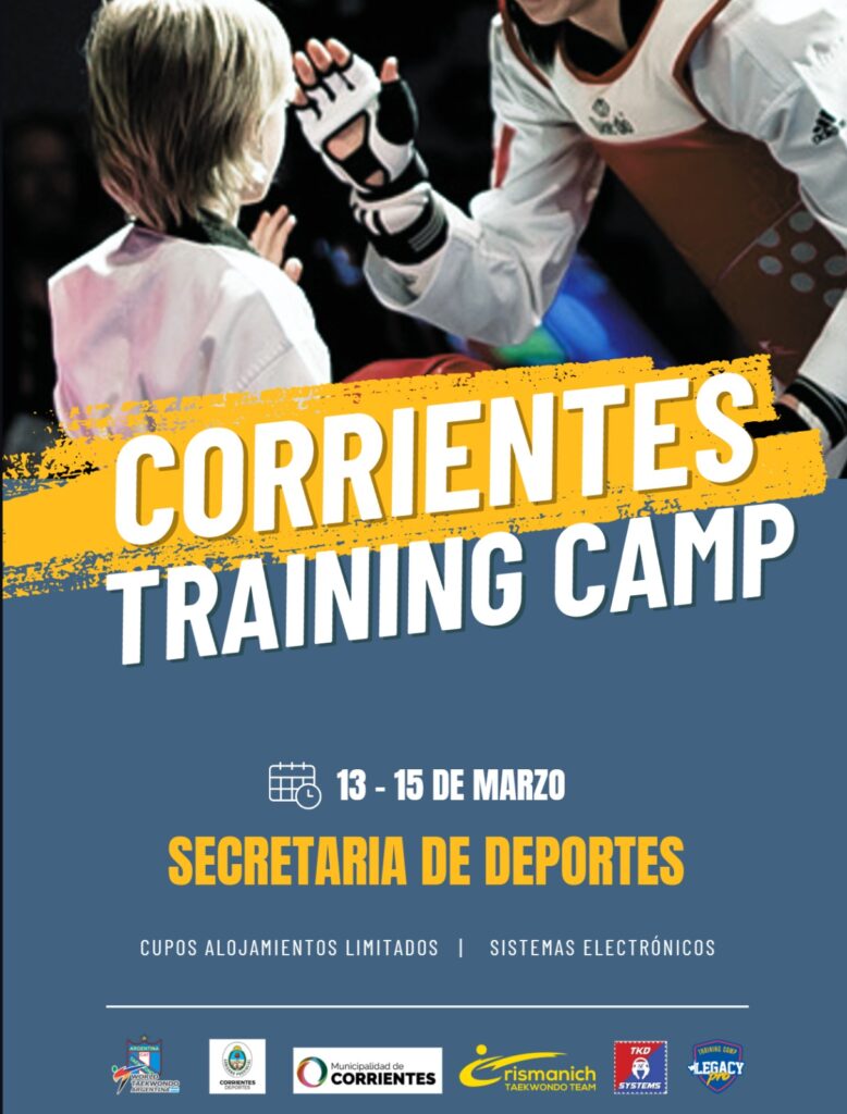 Flyer Corrientes Training Camp del 13 al 15 marzo de 2026